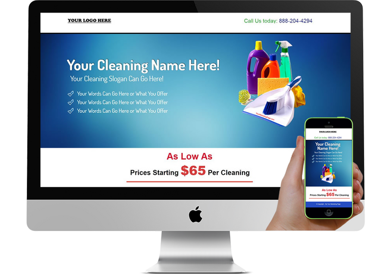 Cleaning Service Marketing Page
