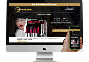 Cosmetics/Makeup Marketing Page