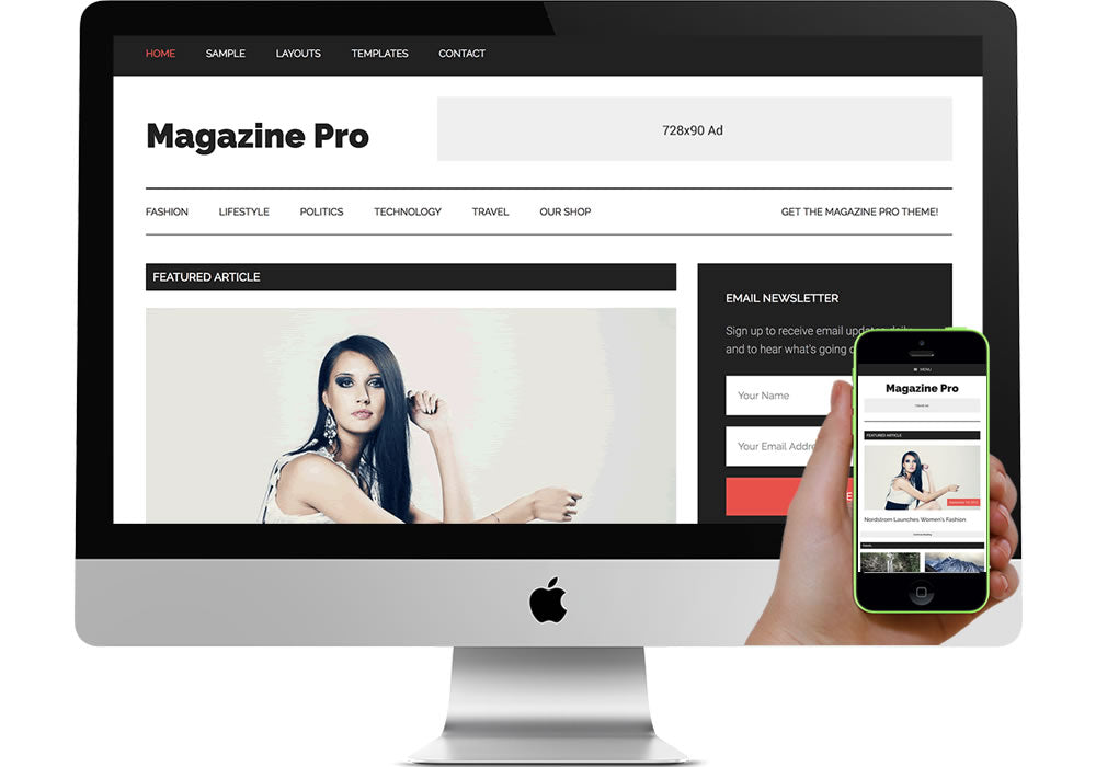 Magazine Pro WordPress Website