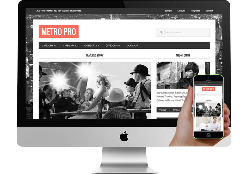 Metro Pro WordPress Website